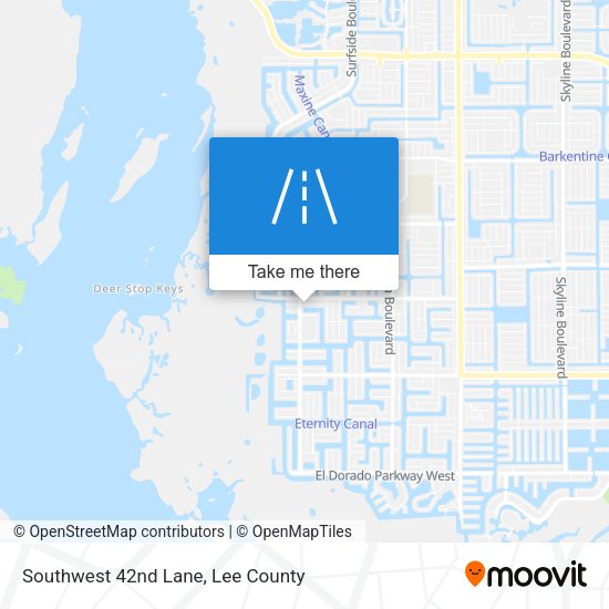 Southwest 42nd Lane map