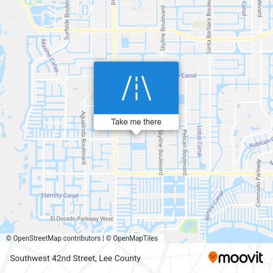 Southwest 42nd Street map