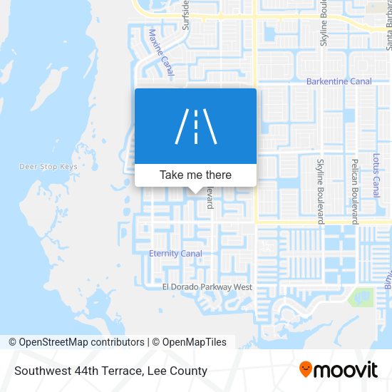 Southwest 44th Terrace map