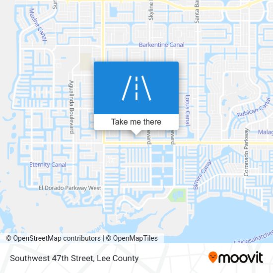Southwest 47th Street map