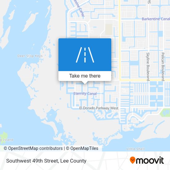 Southwest 49th Street map