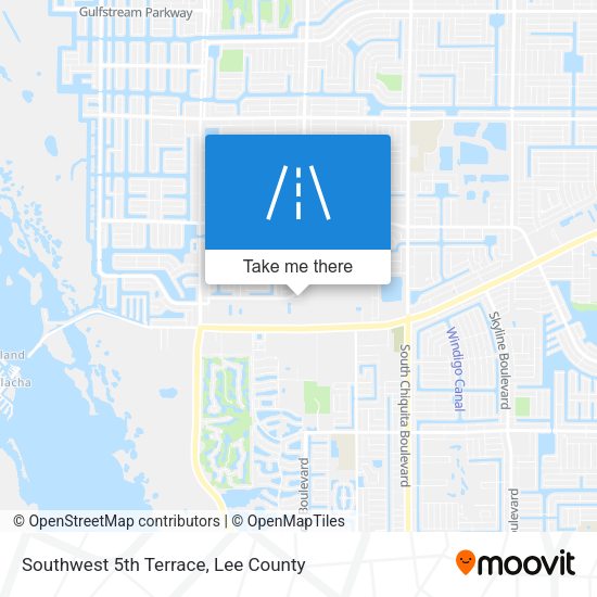 Southwest 5th Terrace map