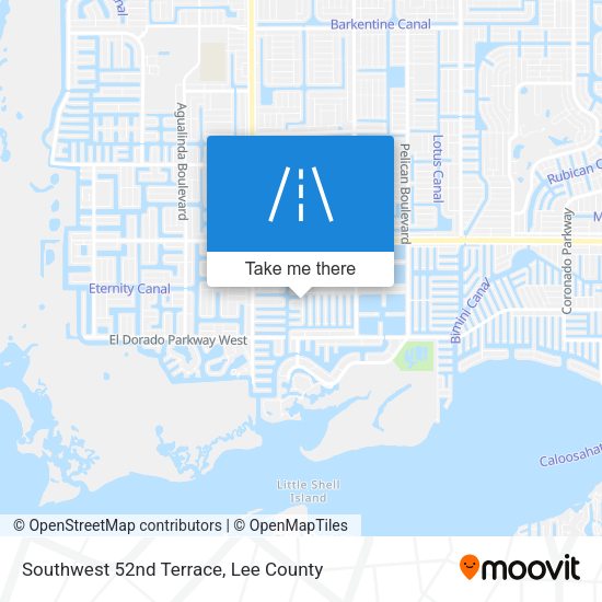 Southwest 52nd Terrace map