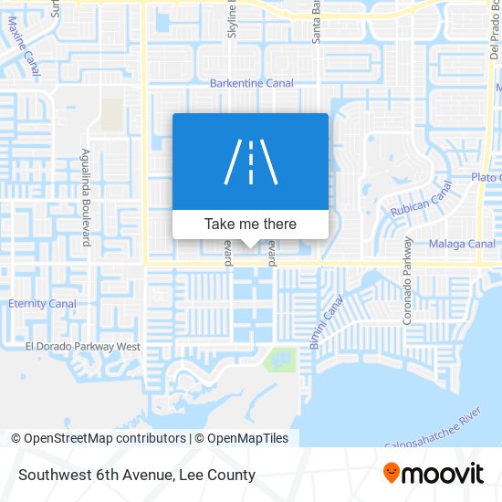 Southwest 6th Avenue map