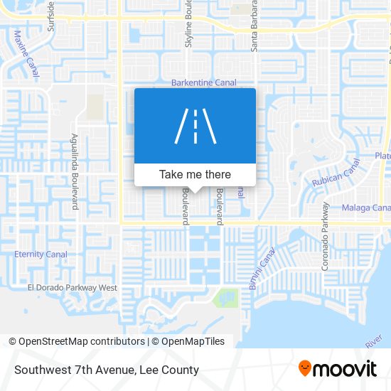 Southwest 7th Avenue map