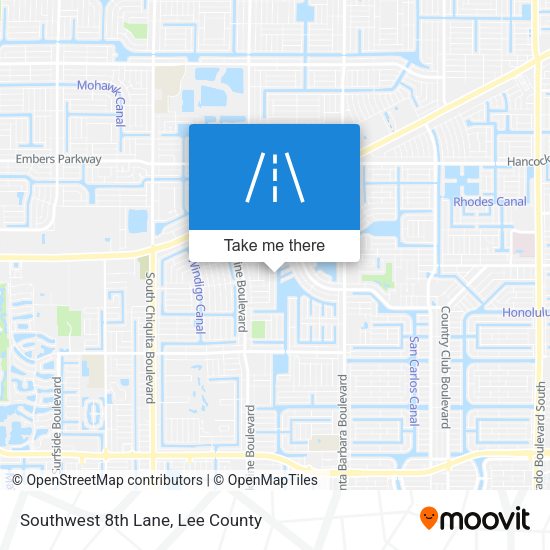 Mapa de Southwest 8th Lane