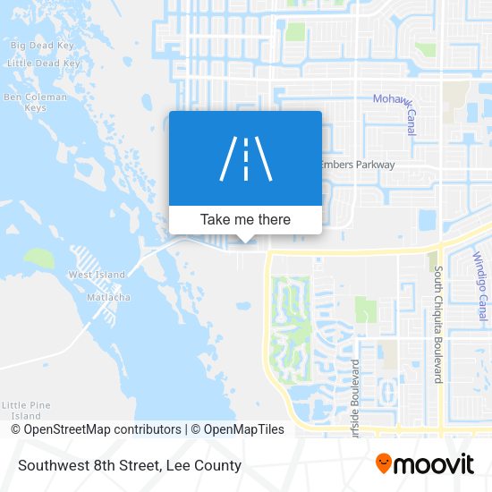 Southwest 8th Street map