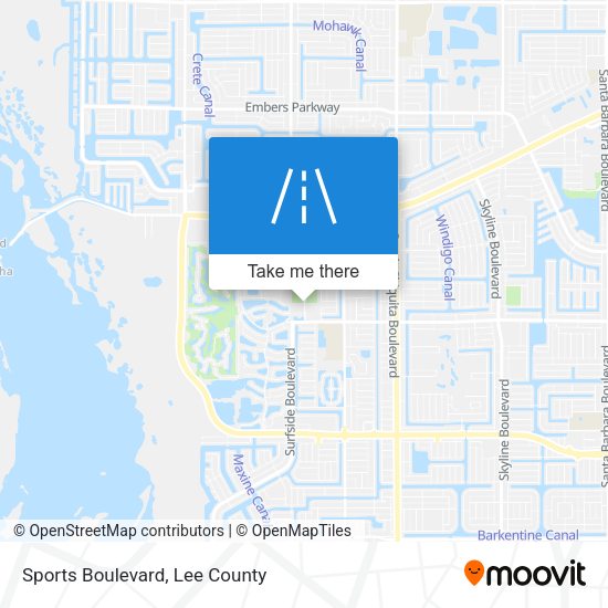 Sports Boulevard map