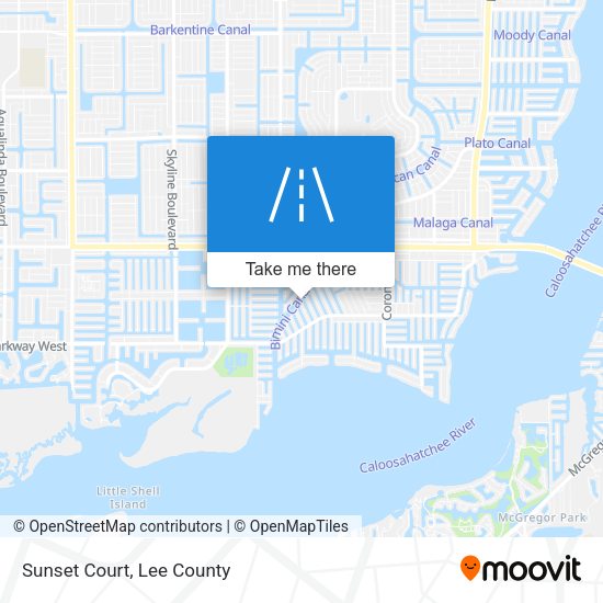 Sunset Court map