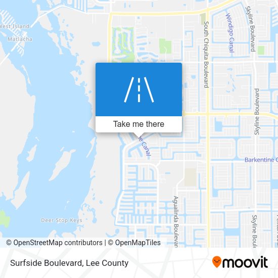 Surfside Boulevard map