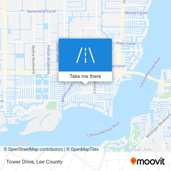 Tower Drive map