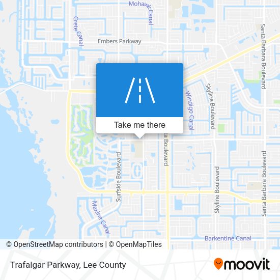 Mapa de Trafalgar Parkway