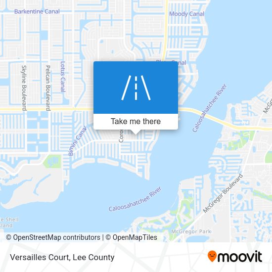 Versailles Court map