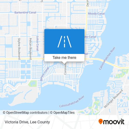 Victoria Drive map