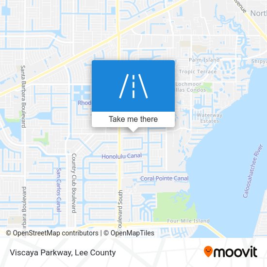 Viscaya Parkway map