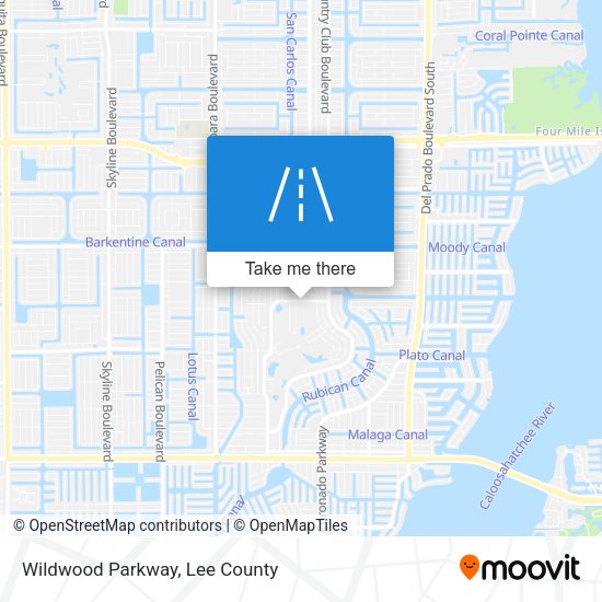 Mapa de Wildwood Parkway