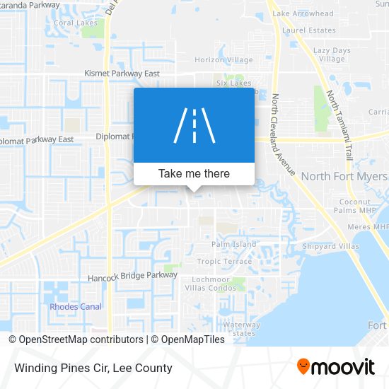 Winding Pines Cir map