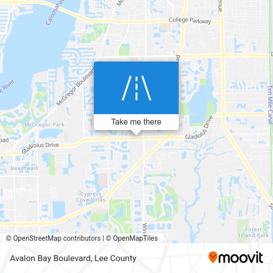 Mapa de Avalon Bay Boulevard