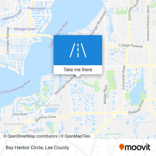 Mapa de Bay Harbor Circle