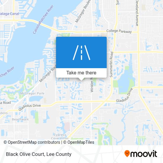 Black Olive Court map