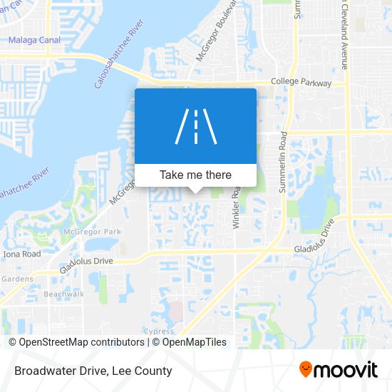 Broadwater Drive map
