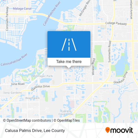 Calusa Palms Drive map