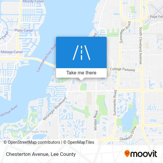 Chesterton Avenue map