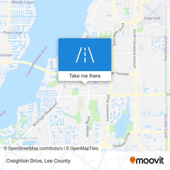 Mapa de Creighton Drive