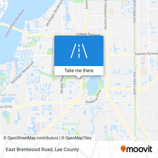 East Brentwood Road map