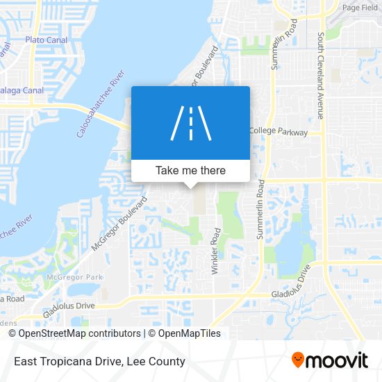 East Tropicana Drive map