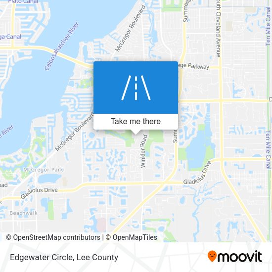 Mapa de Edgewater Circle