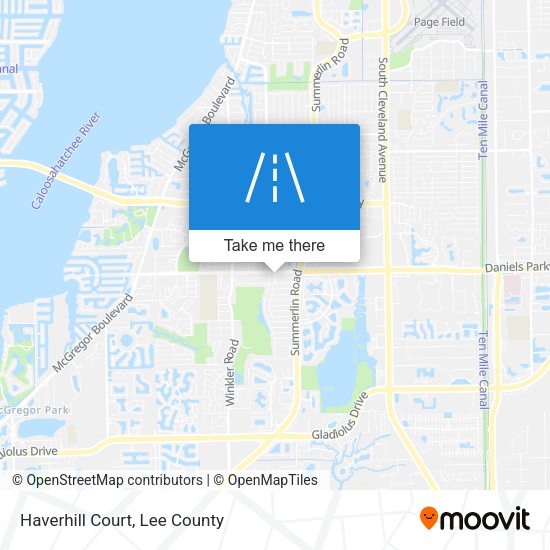 Mapa de Haverhill Court