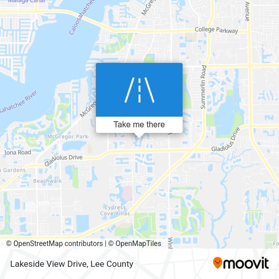 Lakeside View Drive map