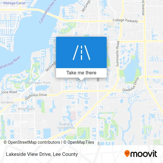 Lakeside View Drive map