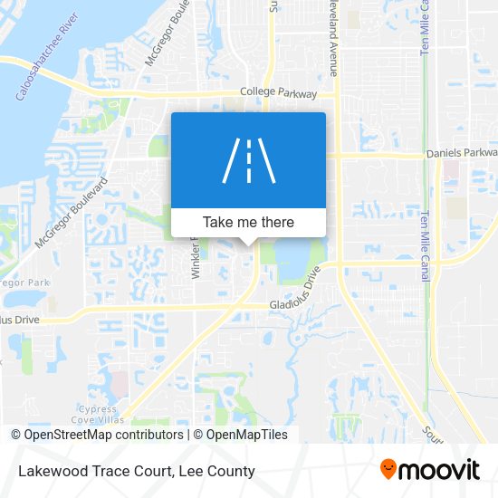 Mapa de Lakewood Trace Court