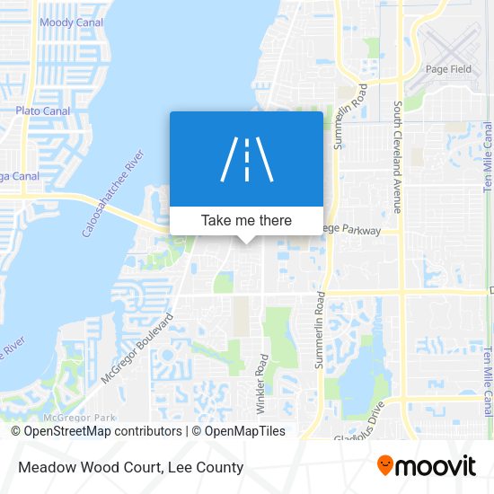 Meadow Wood Court map