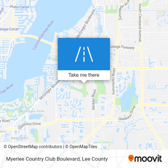 Mapa de Myerlee Country Club Boulevard