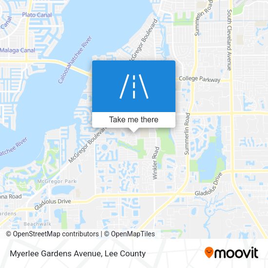 Myerlee Gardens Avenue map