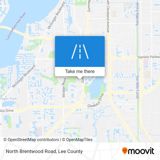 North Brentwood Road map
