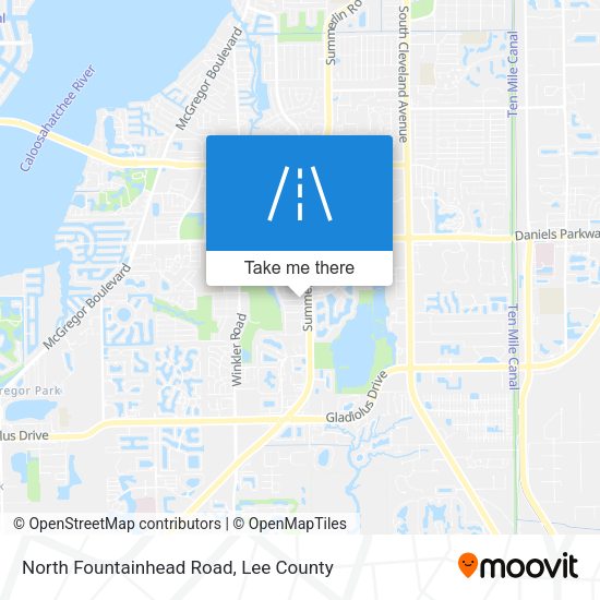 North Fountainhead Road map
