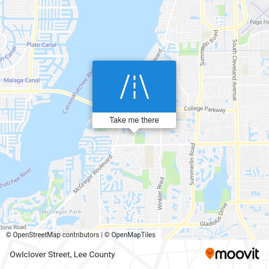 Owlclover Street map