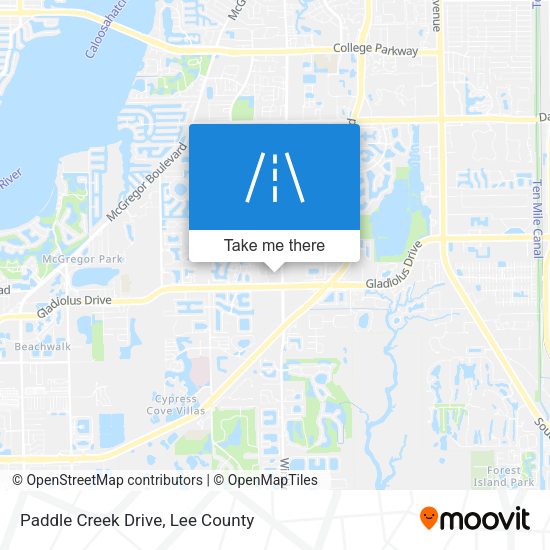 Mapa de Paddle Creek Drive