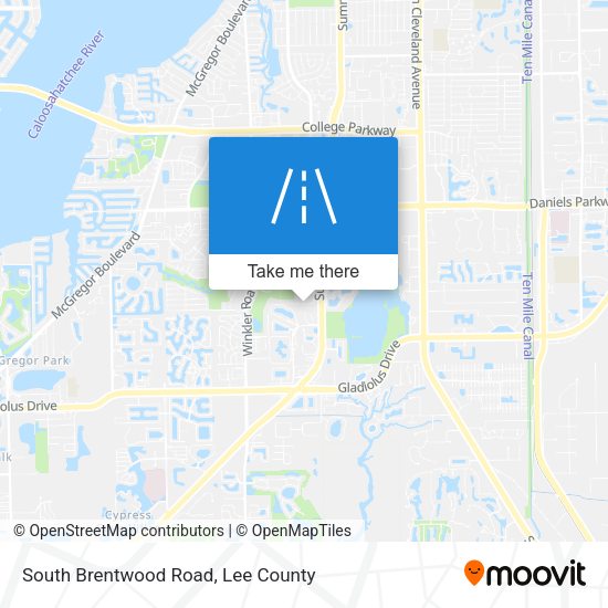 South Brentwood Road map