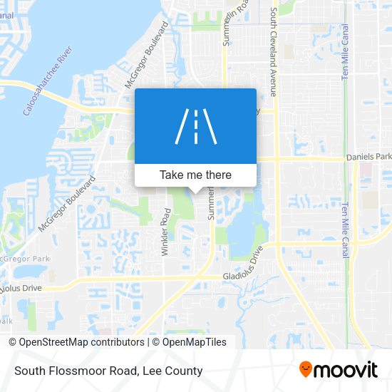 South Flossmoor Road map