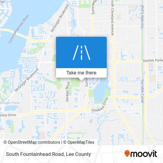 South Fountainhead Road map