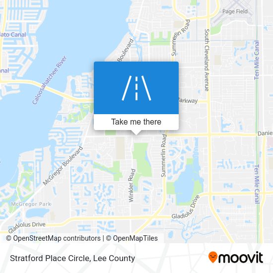 Stratford Place Circle map