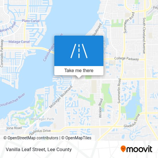 Vanilla Leaf Street map