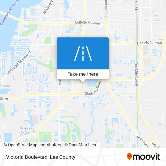 Victoria Boulevard map