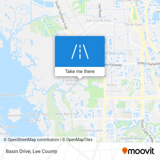 Mapa de Basin Drive