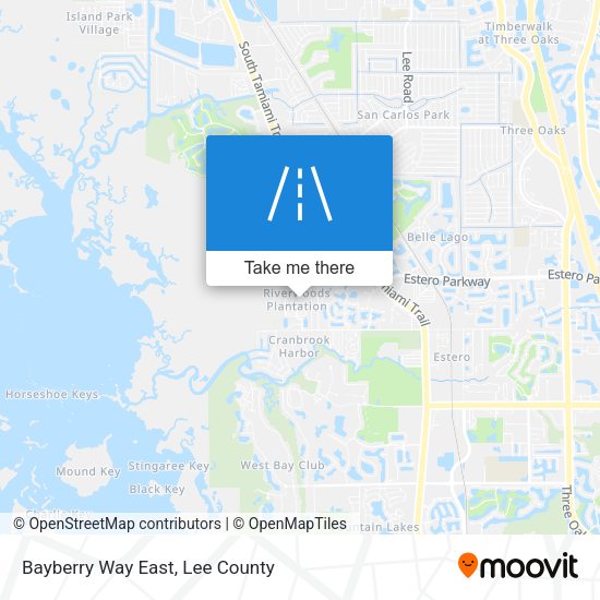 Bayberry Way East map